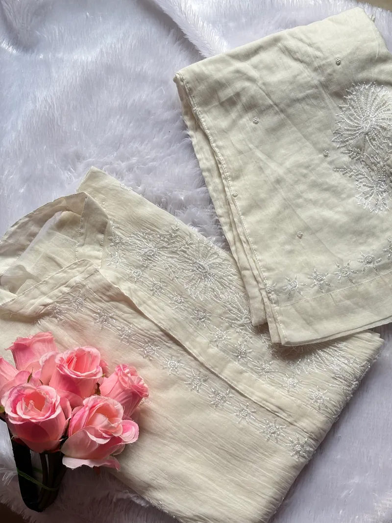 The Pearl Alaya hand-embroidered piece