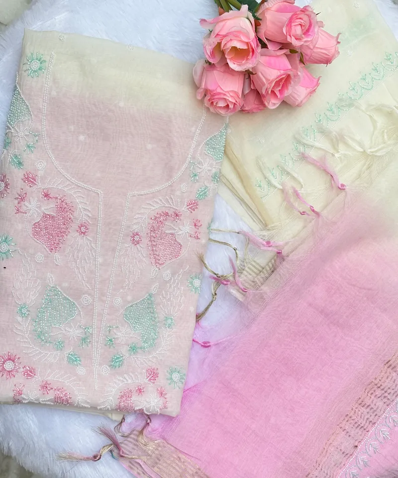 The Pearl Alaya hand-embroidered piece