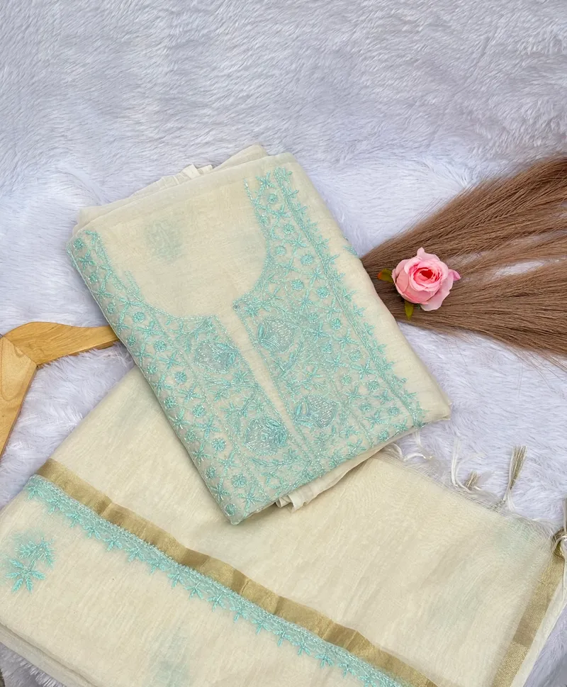 The Pearl Alaya hand-embroidered piece