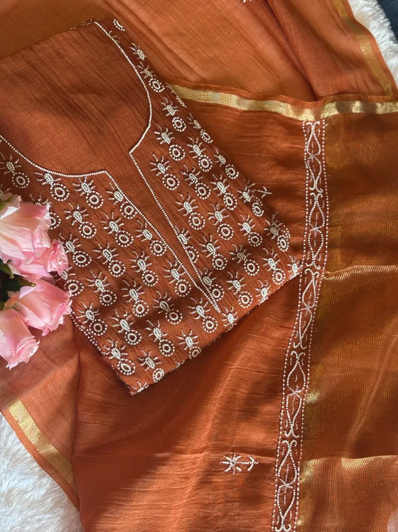 Reshmi — Cotton Silk · Hand Embroidery