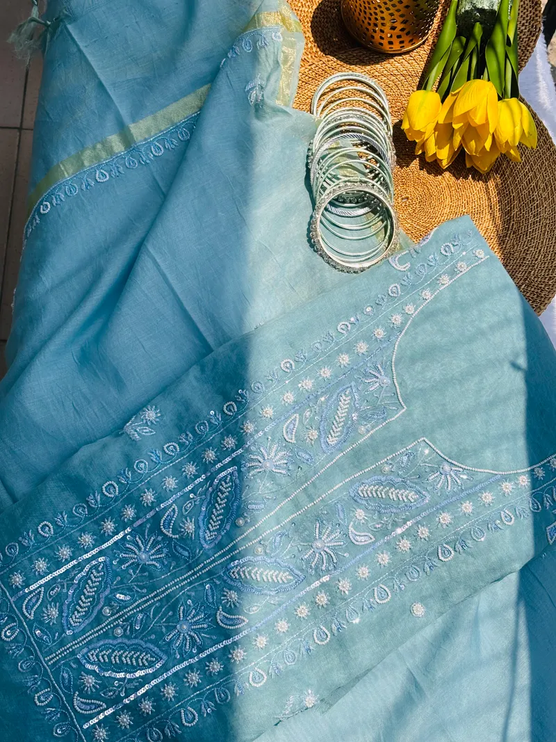 Firdaus — Cotton · Hand Chikankari