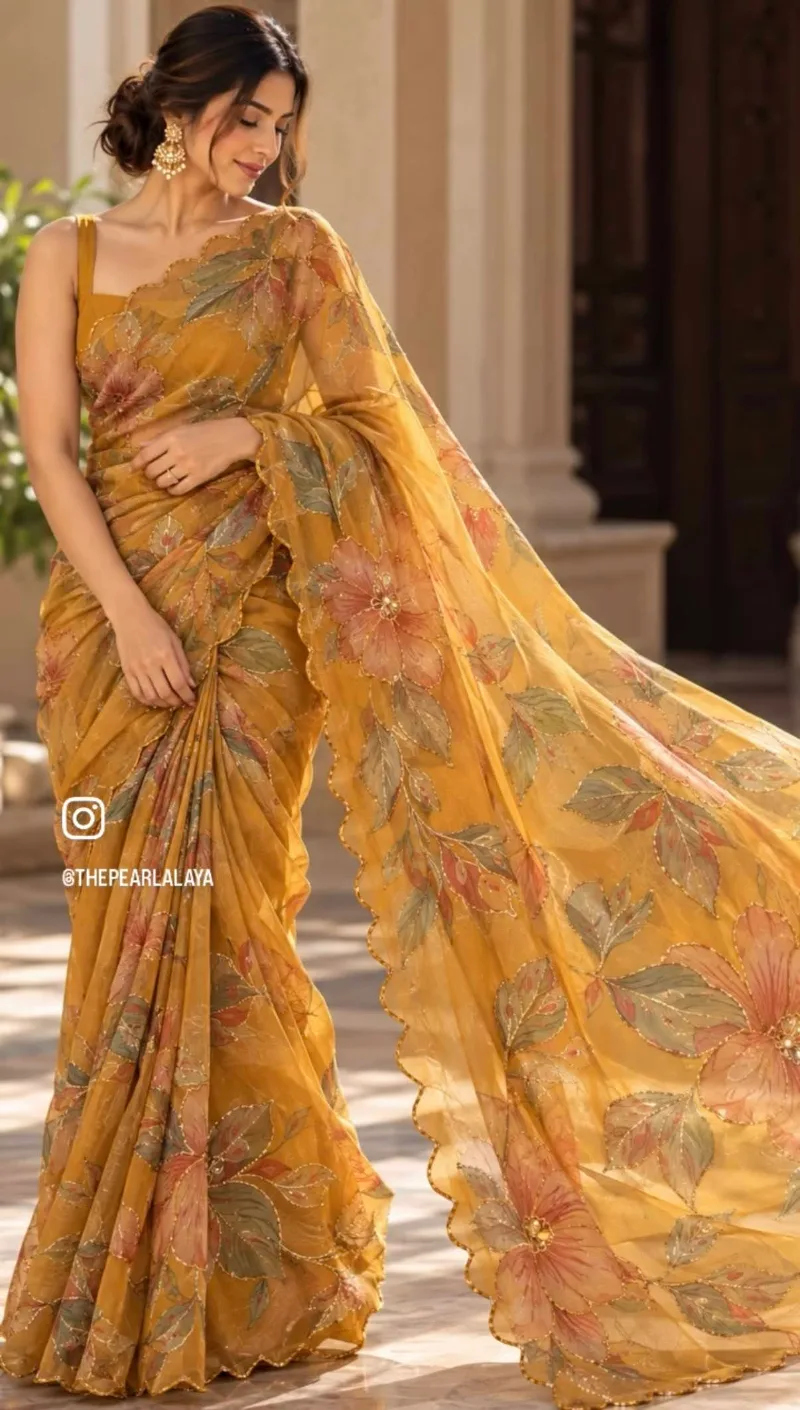 The Pearl Alaya hand-embroidered piece